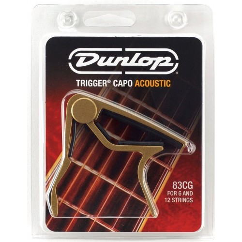 Dunlop Trigger Curved Acoustic Capo Gold 83CG
