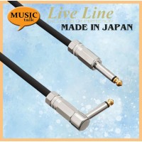 Live Line Guitar Cable 3 Meter Straight to L Black (Made In Japan)