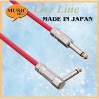 Live Line Guitar Cable 3 Meter Straight to L Red (Made In Japan)