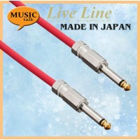 Live Line Guitar Cable 3 Meter Straight to Straight  Red (Made In Japan)