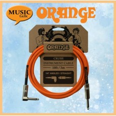 Orange Amplifier 10ft Guitar Cable Angled