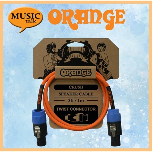 Orange Amplifier 3ft Speaker Cable Twist Speakon to Speakon