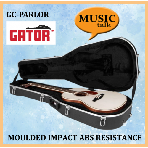 Gator Hardcase for Acoustic GC-Parlor Impact-Resistant ABS Plastic for an Ultra-Durable Exterior with lock