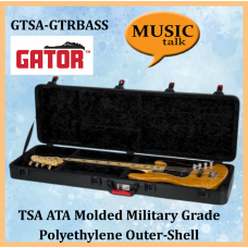 Gator Bass Guitar Hard case GTSA-GTRBASS TSA Lock ATA Molded Military Grade Polyethylene Outer-Shell