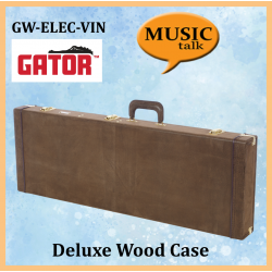 Gator ELECTRIC Guitar Hard case GW-ELECTRIC-VIN Deluxe Wood