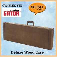 Gator Hardcase Electric Guitar GW-ELECTRIC-VIN Deluxe Wood with lock