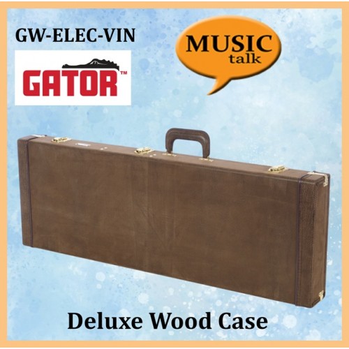 Gator Hardcase Electric Guitar GW-ELECTRIC-VIN Deluxe Wood with lock