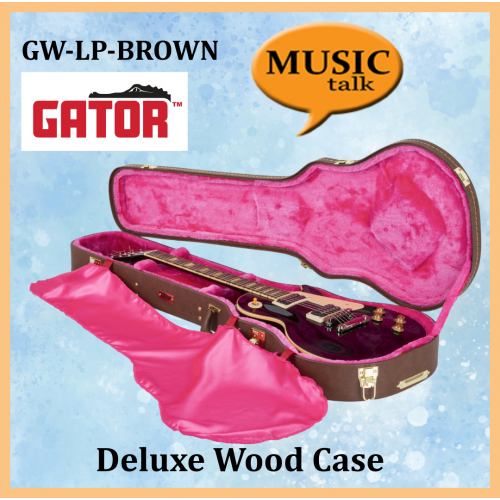 Gator GW-LP-Brown Gibson Les Paul® Guitar Deluxe Wood Case