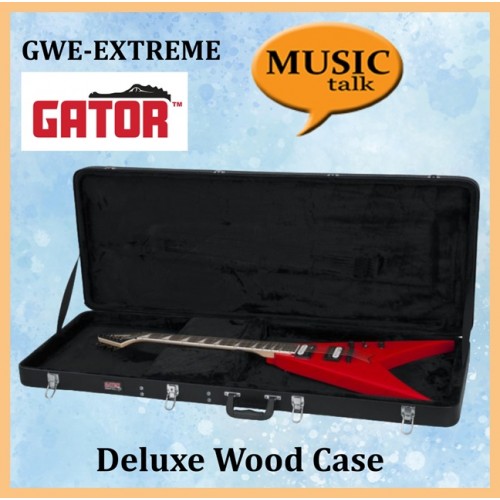 Gator Electric Guitar Hardcase Deluxe Wood Wood Case GWE-EXTREME for V Shape