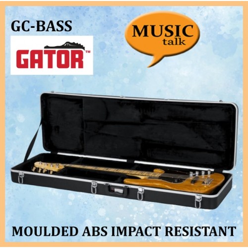 Gator Hardcase for Bass Guitar GC-BASS Impact-Resistant ABS Plastic Ultra-Durable Exterior with lock
