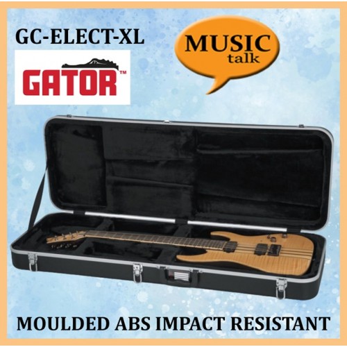 Gator Hardcase Electric Guitar GC-Electric-XL Impact-Resistant ABS Plastic for an Ultra-Durable Exterior with lock