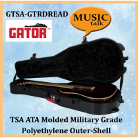 Gator Acoustic Guitar Hard case GTSA-GTRDEAD TSA Lock ATA Molded Military Grade Polyethylene Outer-Shell