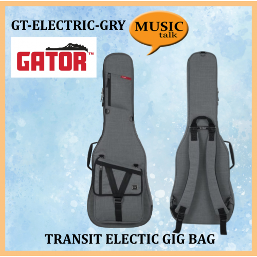 Gator Electric  Guitar Bag Transit Grey 20mm Thick Foam Padding Covered with Plush Micro-Fleece Lining