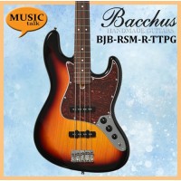 Bacchus Bass Guitar BJB-1RSM-R-TTPG Sunburst Roasted Maple Neck with free bag