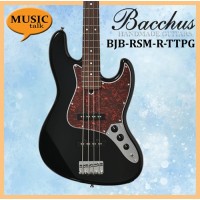 Bacchus Bass Guitar BJB-1RSM-R-TTPG Black Roasted Maple Neck with free bag