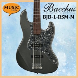 Bacchus Bass Guitar BJB-1-RSM-M Metallic Roasted Maple Neck with free bag