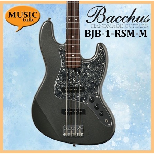 Bacchus Bass Guitar BJB-1-RSM-M Metallic Roasted Maple Neck with free bag