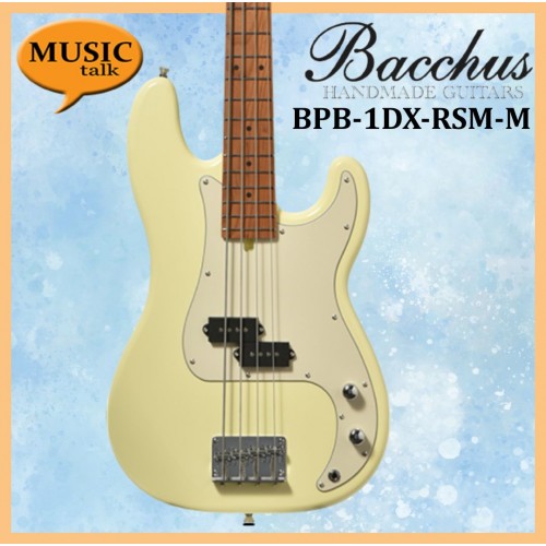 Bacchus BPB-1DX RSM/M Olympic White 4 string Bass Guitar