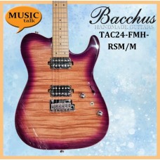 Bacchus Electric Guitar TATIC24-FMH-RSM-M N-MGT-B Roasted Maple Neck with free bag