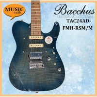 Bacchus Electric Guitar TATIC24AD-FMH-RSM-M blue Roasted Maple Neck with free bag