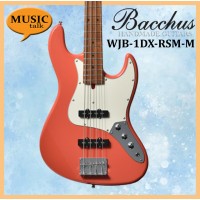 Bacchus WJB-1DX RSM/M Fiesta Red 4 string Bass Guitar
