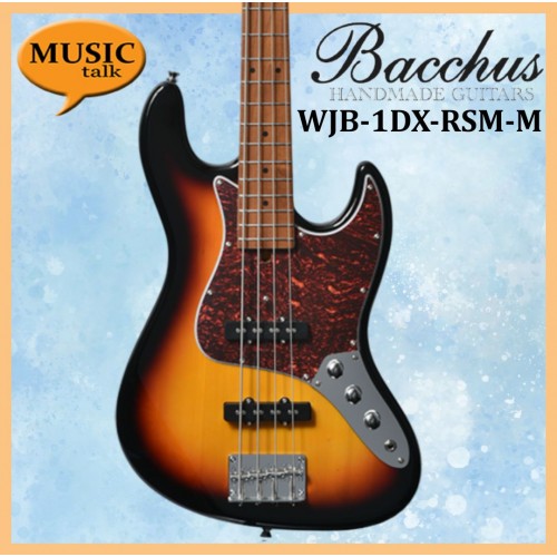 Bacchus WJB-1DX RSM/M Sunburst 4 string Bass Guitar