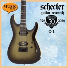 Schecter C-1 50th Anniversary 50th Gold Burst Electric Guitar