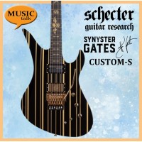 Schecter Synyster Custom-S Gloss Black with Gold Pinstripes Electric Guitar