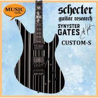 Schecter Synyster Custom-S Gloss Black with Silver PinStripes