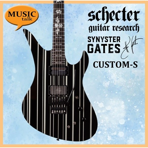 Schecter Synyster Custom-S Gloss Black with Silver PinStripes