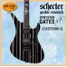 Schecter Synyster Custom-S Gloss Black with Silver PinStripes