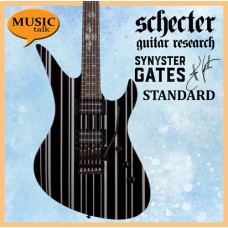 Schecter Synyster Standard Gloss Black with Silver Pinstripes Electric Guitar"