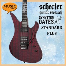 Schecter Synyster Standard Plus Transparent red with Black Pinstripes Electric Guitar