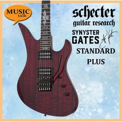 Schecter Synyster Standard Plus Transparent red with Black Pinstripes Electric Guitar