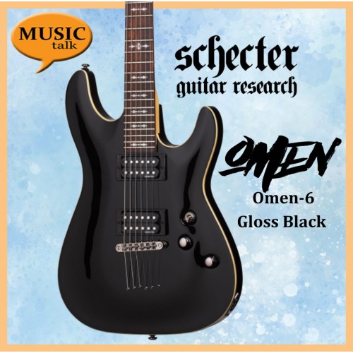 Schecter Omen 6 Gloss Black electric Guitar Schecter Omen 6 Gloss Black electric Guitar