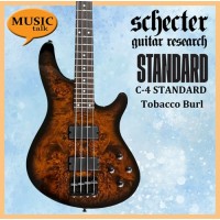 Schecter C-4 Standard Plus 4 strings Bass Tobacco Burl Guitar