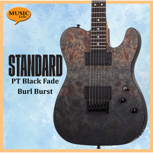 Schecter PT Standard Black Fade Burst Burl Electric Guitar Schecter PT Standard Black Fade Burst Burl Electric Guitar