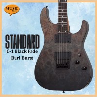 Schecter C-1 Standard Black Fade Burst Burl Electric Guitar