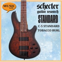 Schecter C-5 Standard 5 strings Bass Tobacco Burl Guitar
