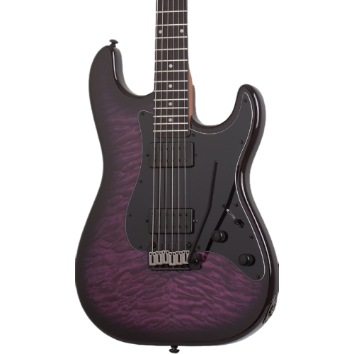 Schecter Traditional Pro Transparent Purple Burst Electric Guitar