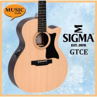 Sigma GTCE Electric Acoustic Guitar Satin Solid Spruce with Preamp