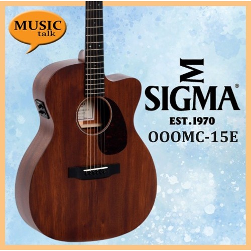 Sigma Acoustic Guitar OOOMC-15E Solid Mahogany Top