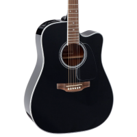 Takamine GD34CE Black Electric Acoustic Guitar Solid Spruce Top with gig bag