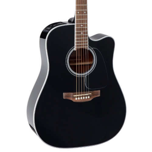 Takamine GD34CE Black Electric Acoustic Guitar Solid Spruce Top with gig bag
