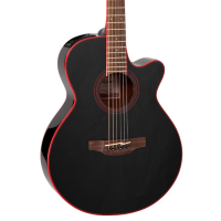Takamine GF49CE Electric Acoustic Electric Guitar Cosmic Black Sparkle Spruce & Sapele side and Back 