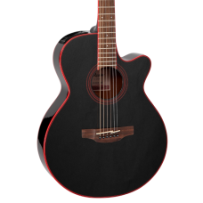 Takamine GF49CE Electric Acoustic Electric Guitar Cosmic Black Sparkle Spruce & Sapele side and Back 