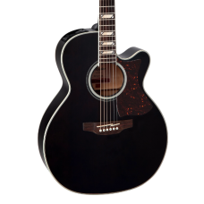 Takamine GN73-CE Acoustic / Electric Guitar Satin Black Solid Spruce & Maple side and Back