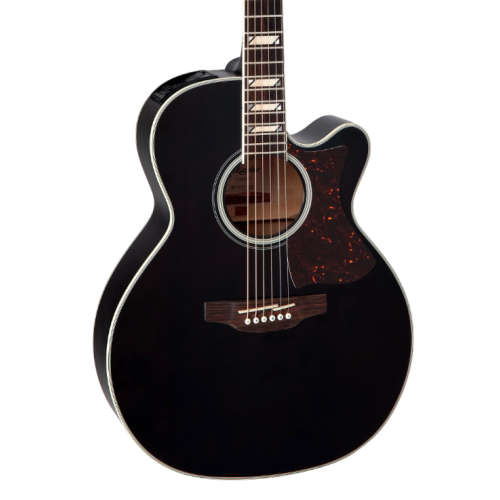 Takamine GN73-CE Acoustic / Electric Guitar Satin Black Solid Spruce & Maple side and Back
