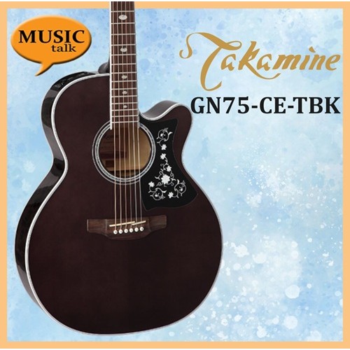 Takamine Guitar Acoustic Electric GN-75CE-TBK Transparent Black Nex Gloss G Series with cutaway