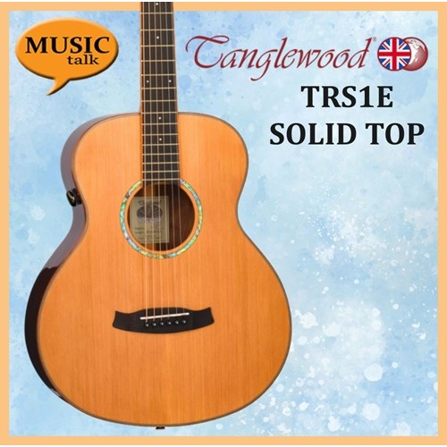 Tanglewood TRS1E Electric Acoustic Guitar Natural Gloss Bluetooth link to phone 